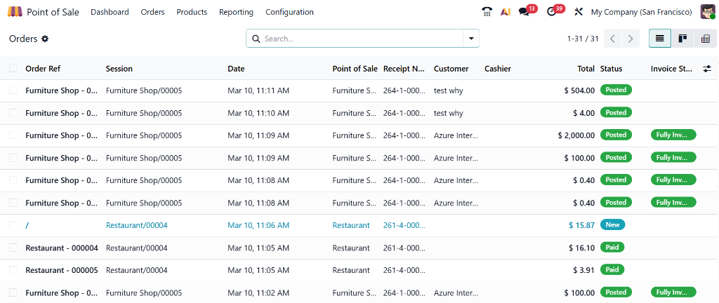 Restaurant POS System and Ordering